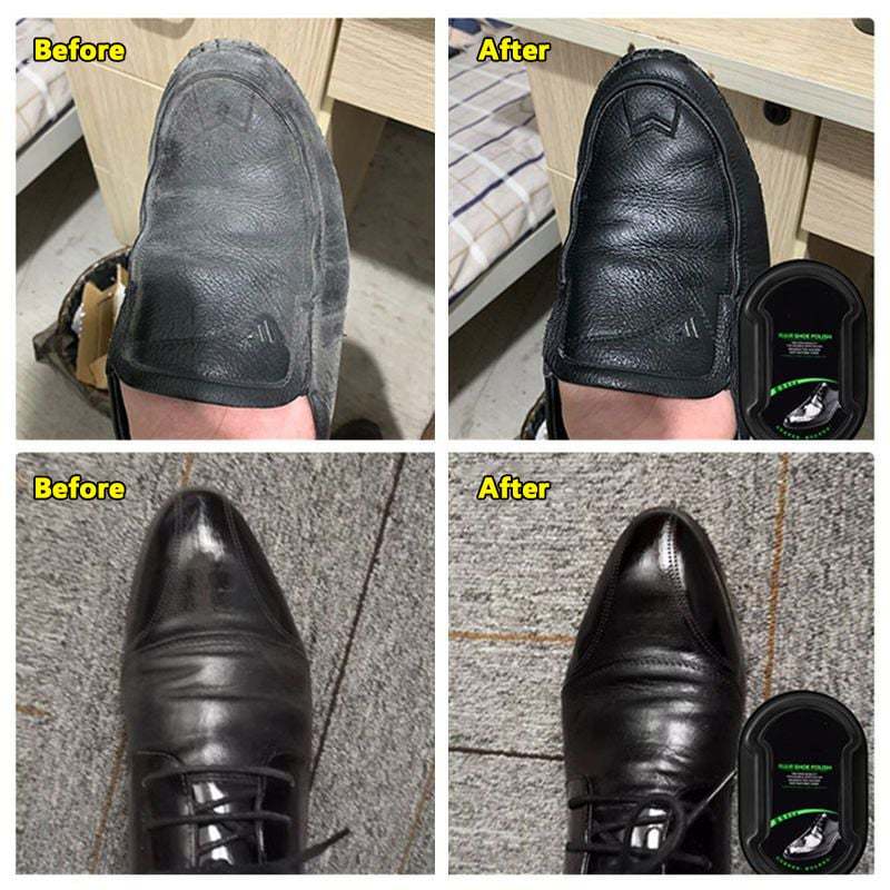 🛒 Sponge Shoe Polish  (2 PCS) – Instantly Shine & Protect All Leather Gear 👞 