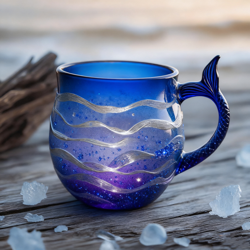 Mermaid Tail Glass Mug Collection 🌊🧜‍♀️