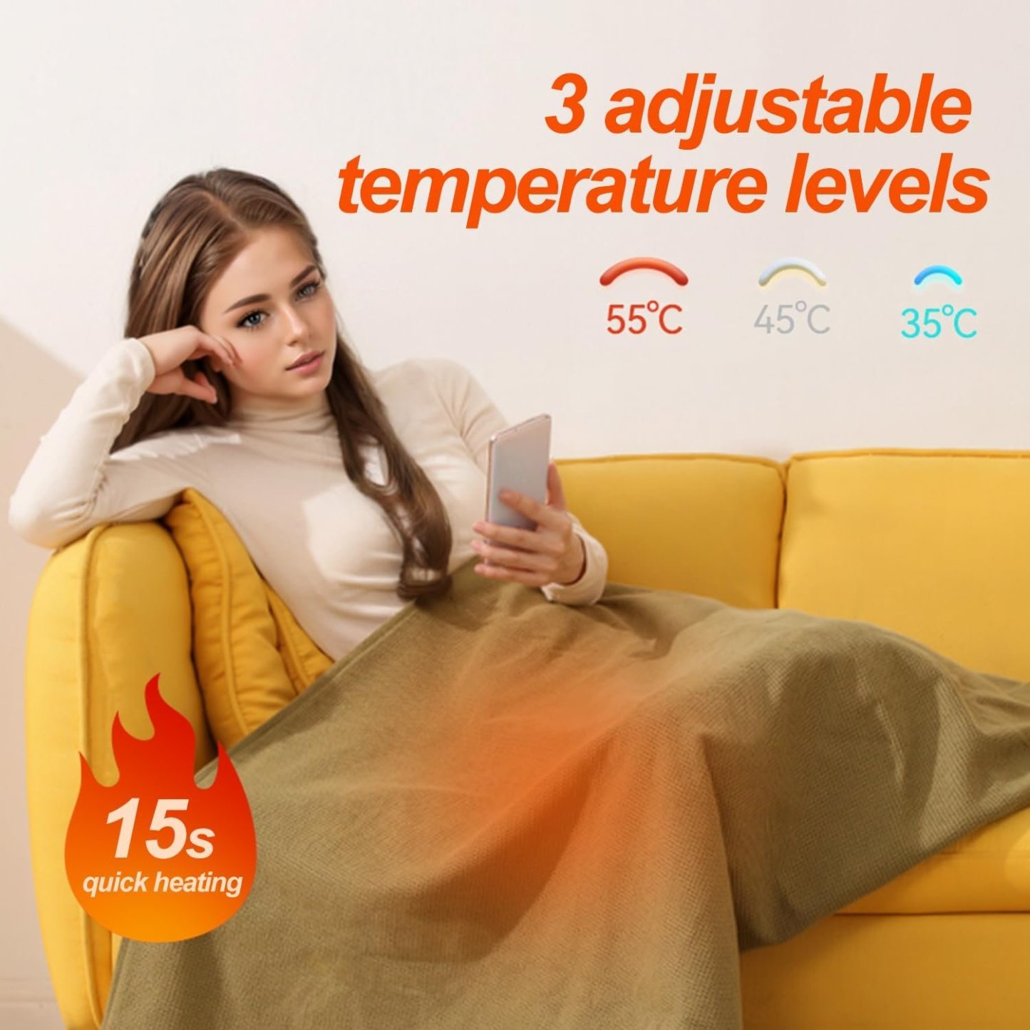 🎄LAST DAY 50% OFF - 🔥Portable Heated Blanket Shawl