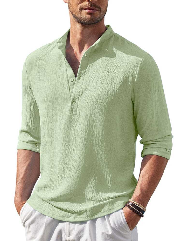 Casual Lightweight Henley Shirt