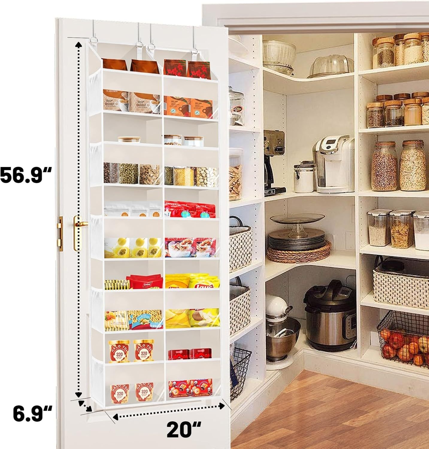 [🏆Flash Sale⚡ 50K+]Ultimate Over-the-Door Organizer — Maximize Space Effortlessly! 🏠✨