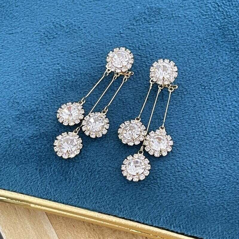 New Year 49% OFF-Zircon Round Petal Earrings