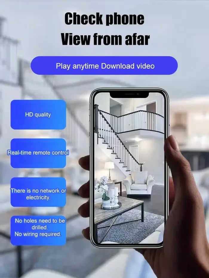 🏆Monitor Your House Yourself for Only $13.99 !🎁Mini 5G Wireless Wifi Camera 1080P HD