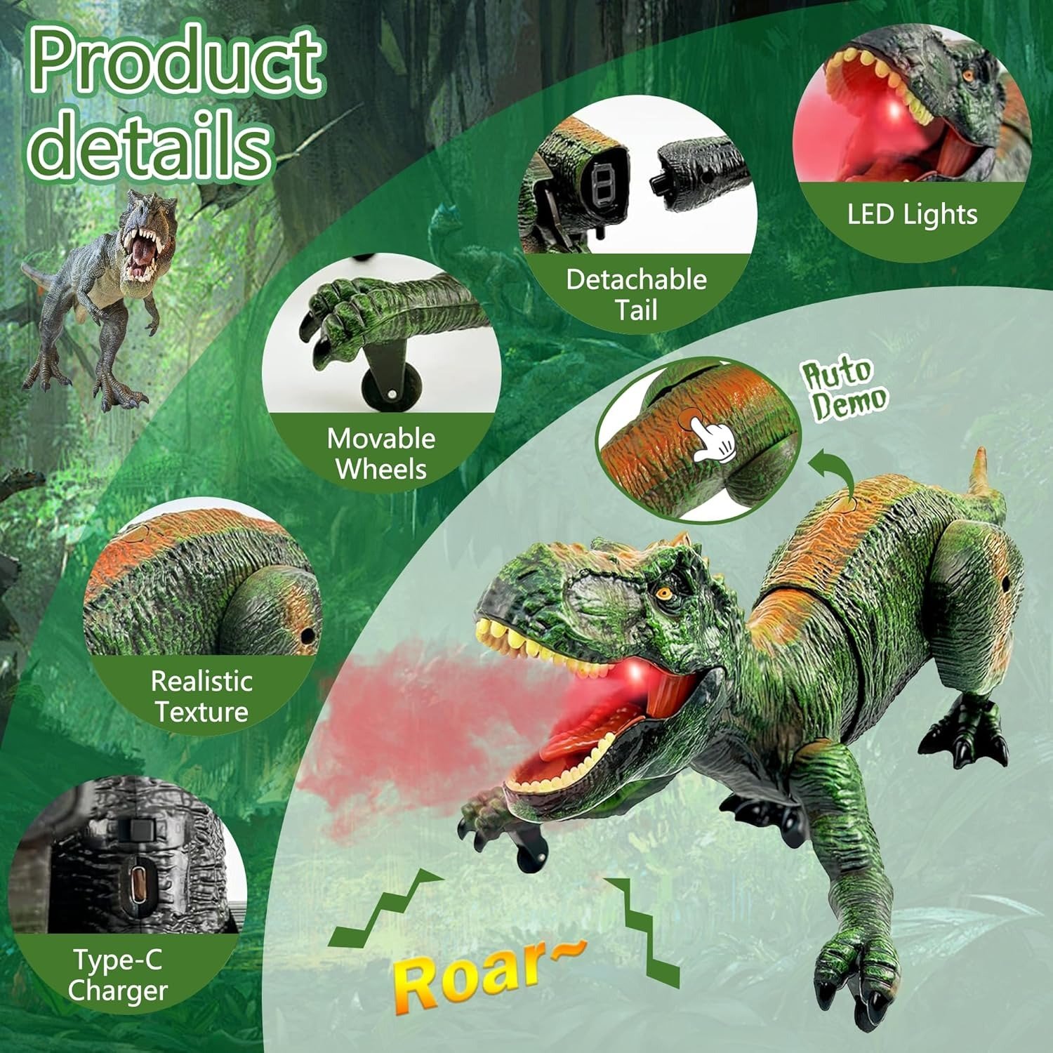 💖Christmas Hot Sale🦖Remote Control Dinosaur Animal Toy
