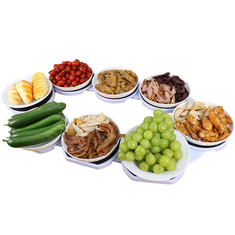 ⏰🔥Dining Table Rotating Storage Rack