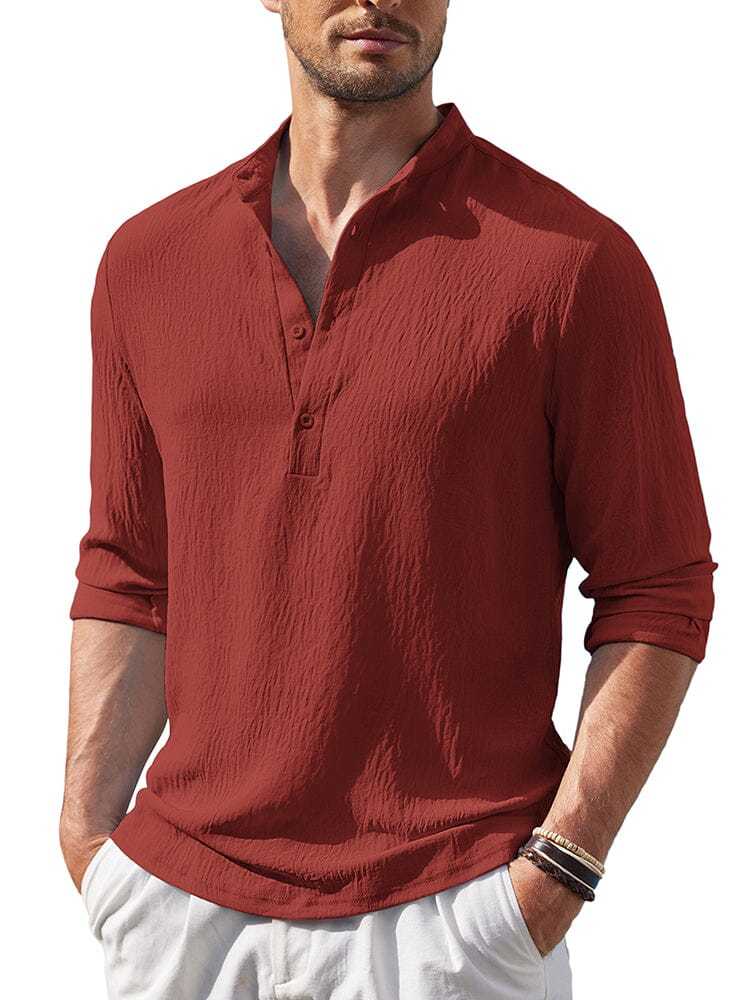 Casual Lightweight Henley Shirt