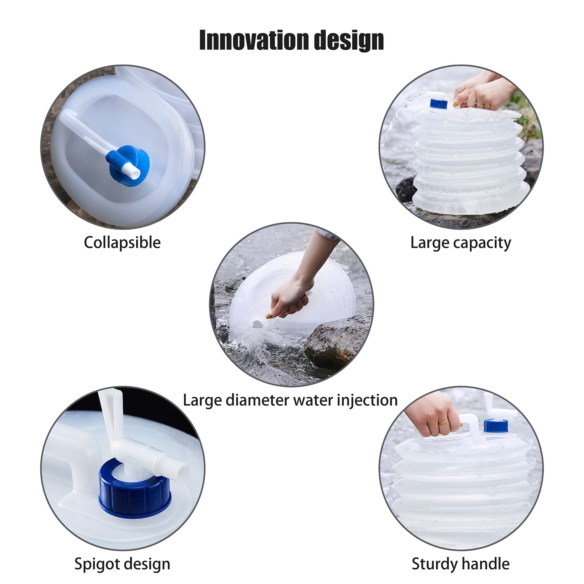 🎅EARLY CHRISTMAS SALE--Collapsible Water Container with Spigot--Buy 2 get 1 free🔥