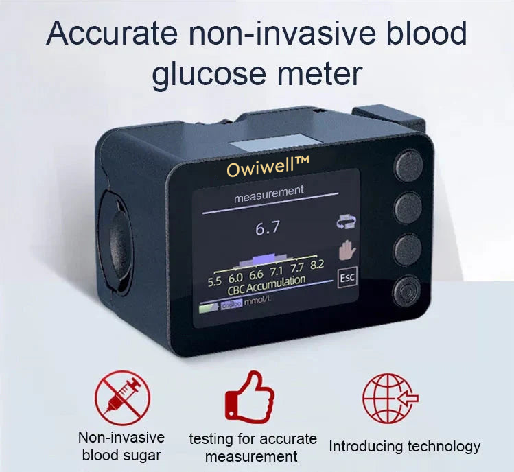 Owiwell™ Non-Invasive Blood Glucose Monitor | High-Precision 99.9% Accuracy | TGA Certified