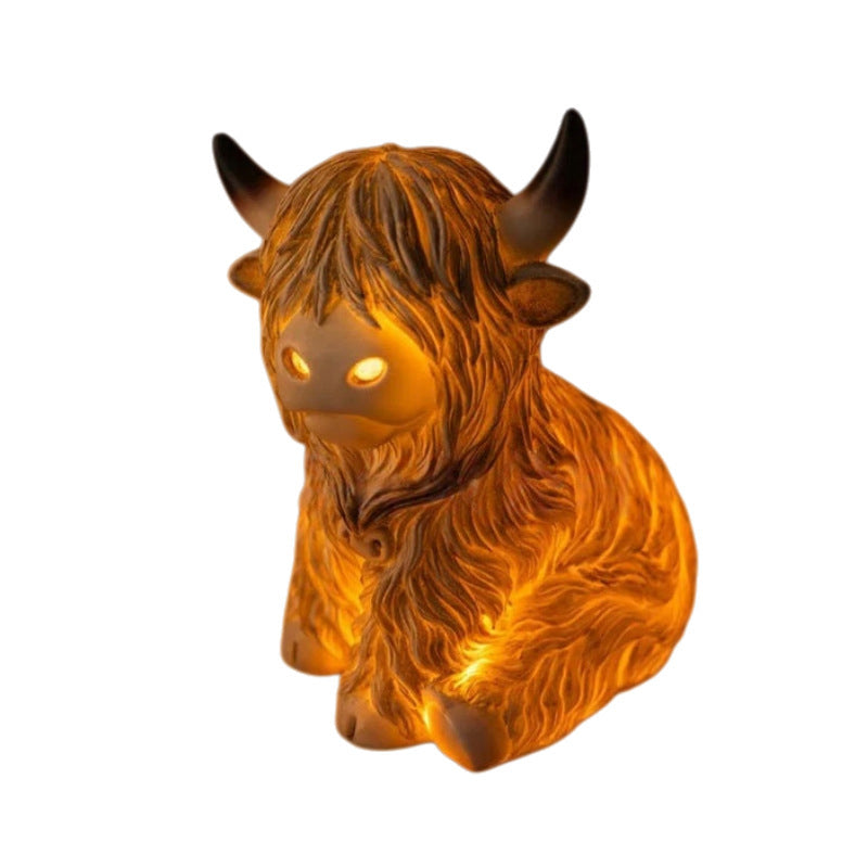 🎁New arrival 50% OFF💥🐮 The Cozy Highland Glow: Highland Cattle Lamp