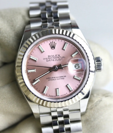ROLEX 279174 Datejust 28mm Pink Dial 
