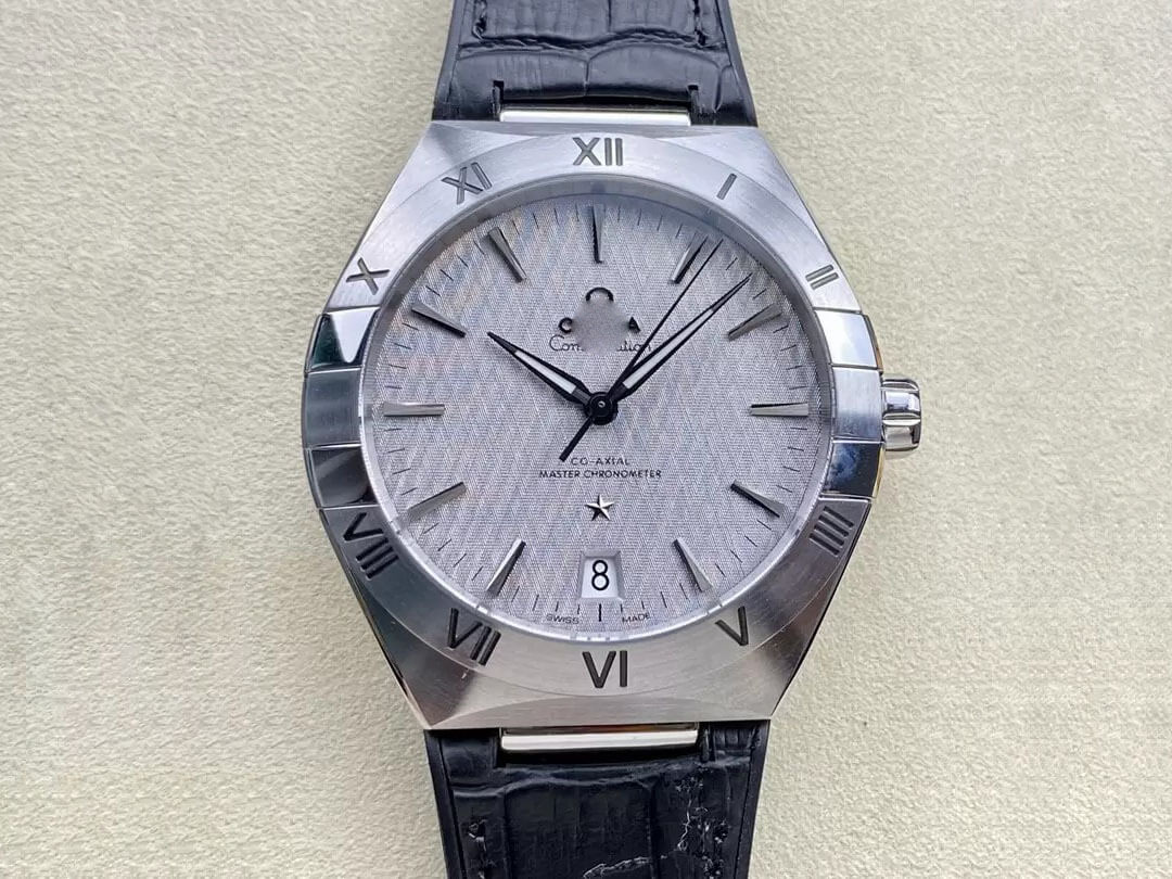 SBF OMEGA CONSTELLATION 131.12.41.21.06.001 VS FACTORY LEATHER STRAP