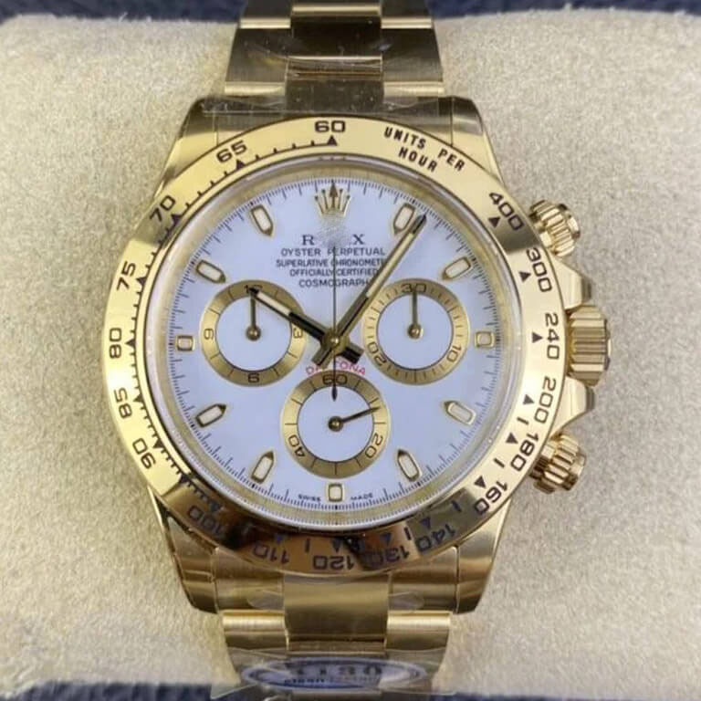 ROLEX COSMOGRAPH DAYTONA M116508-0001 CLEAN FACTORY WHITE DIAL