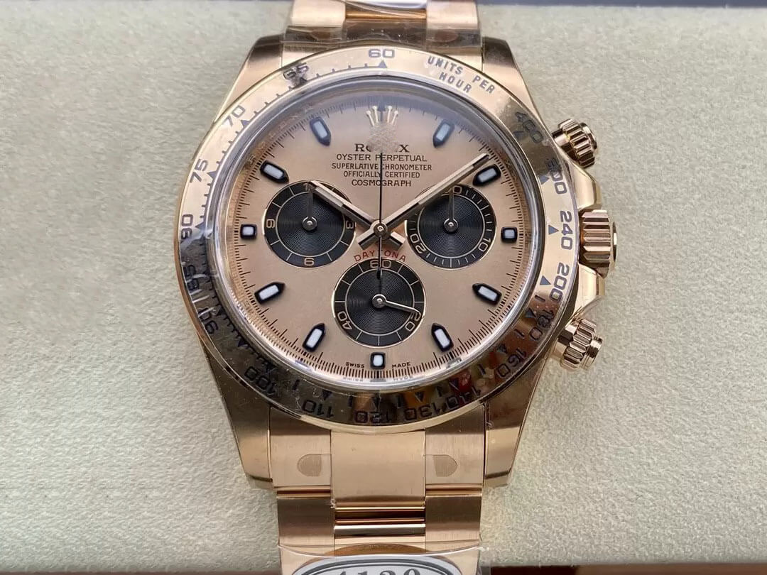 ROLEX COSMOGRAPH DAYTONA M116505-0009 CLEAN FACTORY GOLD STRAP