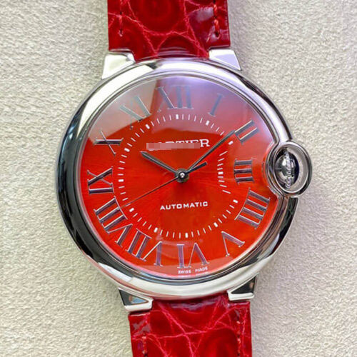 BALLON BLEU DE CARTIER 36MM 3K FACTORY RED STRAP