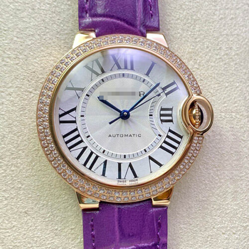 BALLON BLEU DE CARTIER 36MM WJBB0009 3K FACTORY PURPLE STRAP