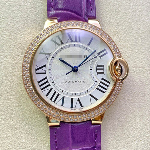 BALLON BLEU DE CARTIER 36MM WJBB0009 3K FACTORY PURPLE STRAP