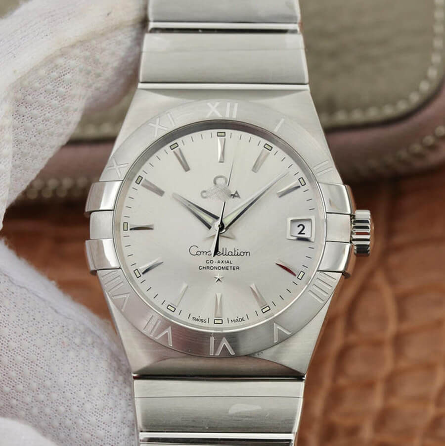 OMEGA CONSTELLATION 123.10.38.21.02.001 VS FACTORY GREY CASE