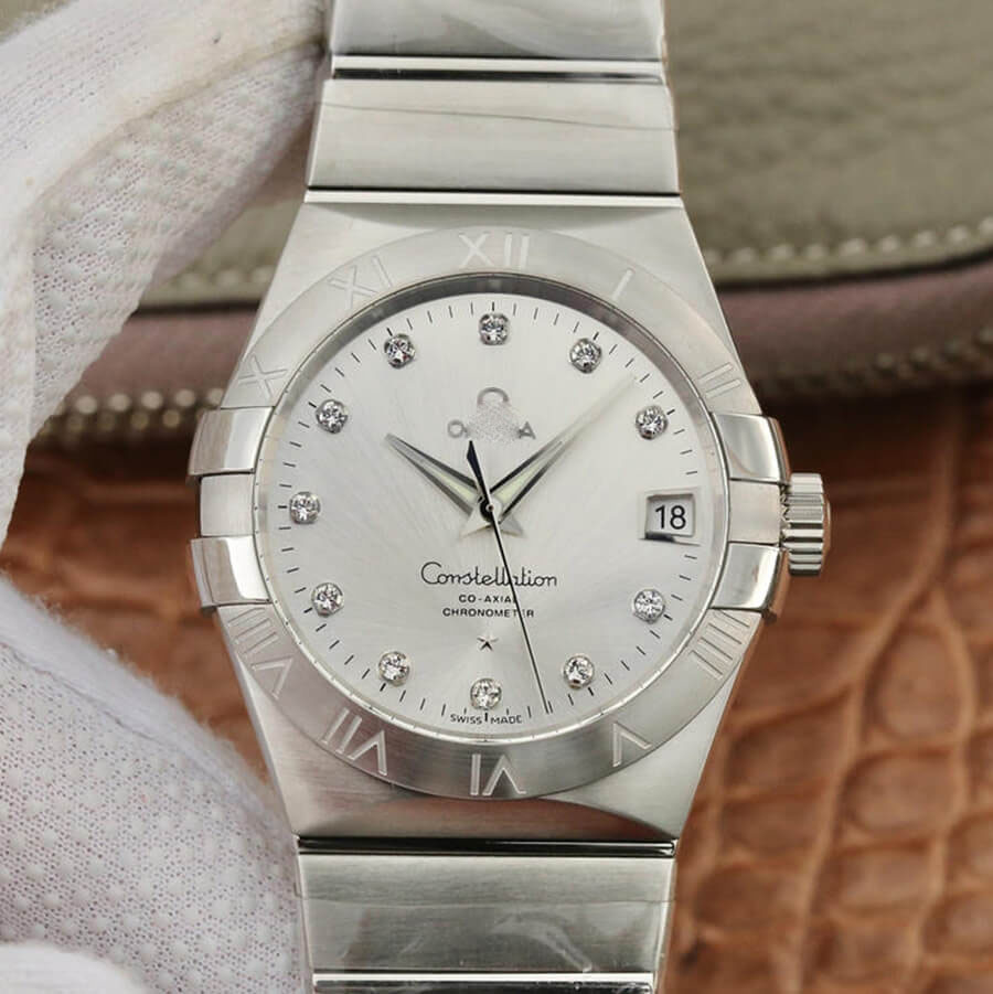 OMEGA CONSTELLATION 123.10.38.21.52.001 VS FACTORY CARBON FIBER CASE