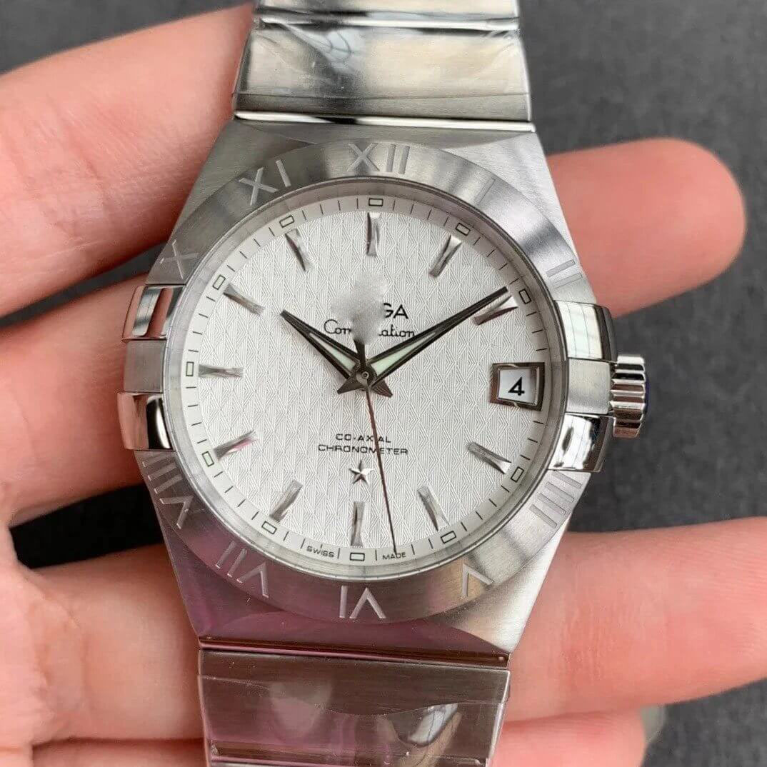 OMEGA CONSTELLATION 123.10.38.21.02.004 VS FACTORY WHITE DIAL