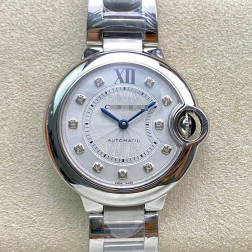 BALLON BLEU DE CARTIER WE902074 33MM V6 FACTORY SILVER STAINLESS STEEL STRAP
