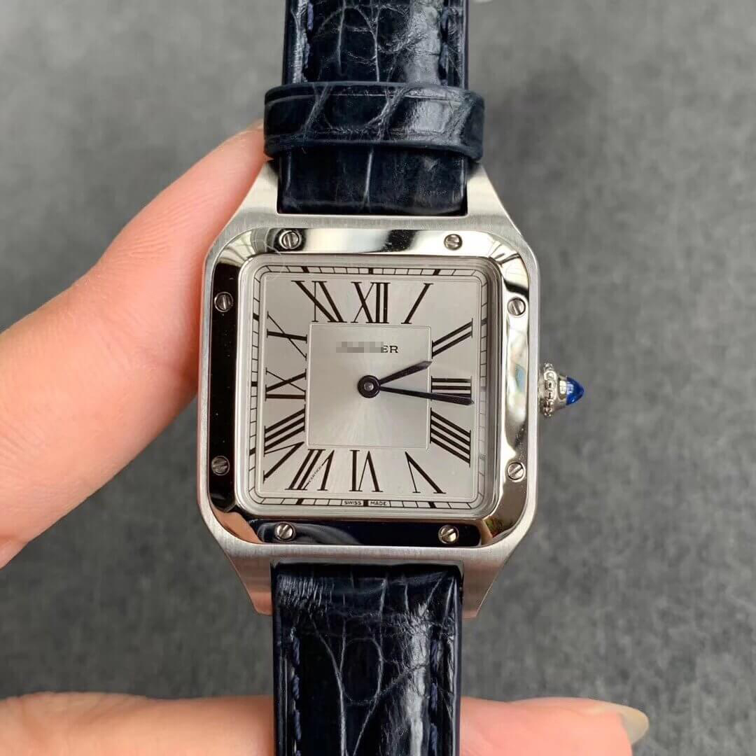 CARTIER SANTOS WSSA0023 LADIES BLACK STRAP