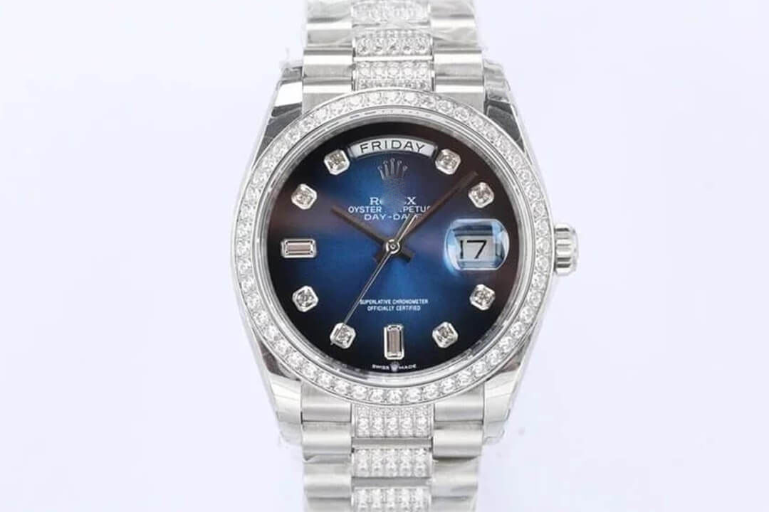 ROLEX DAY DATE M128349RBR-0016 EW FACTORY BLUE DIAL