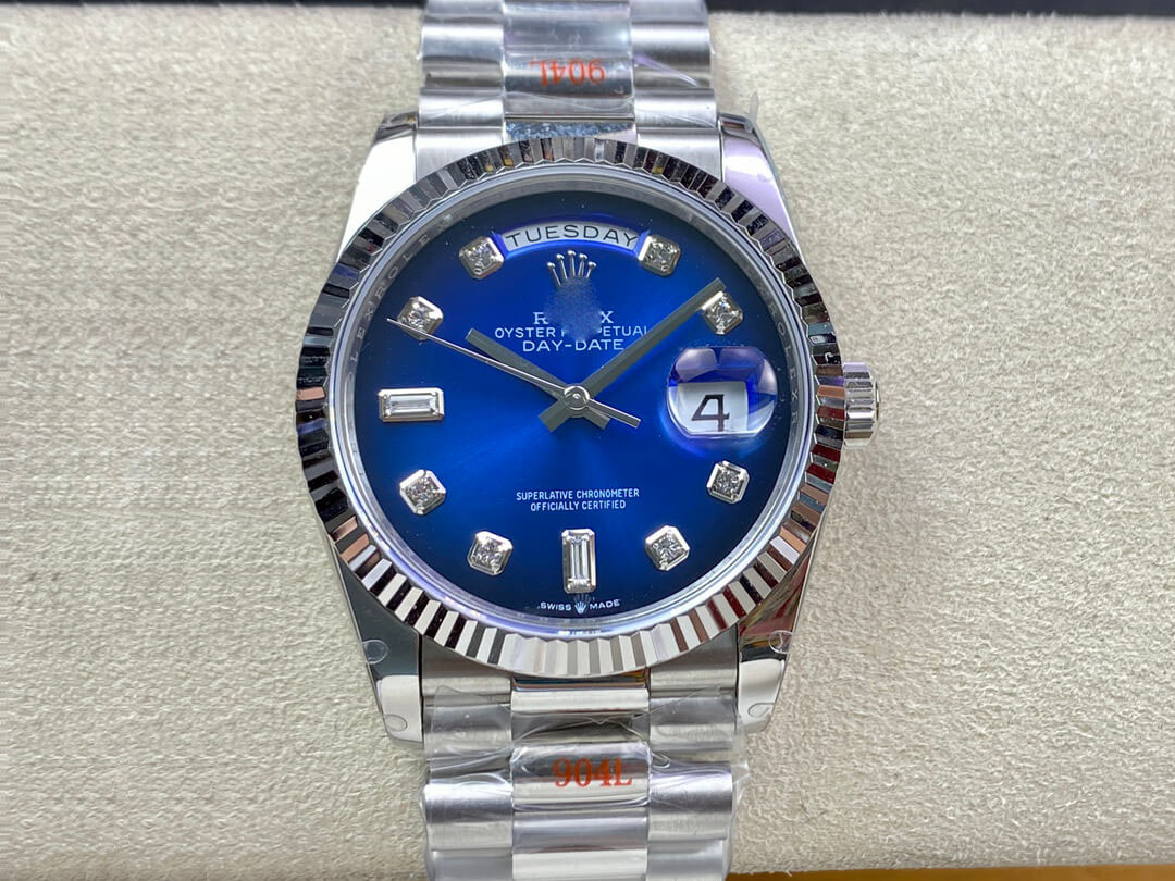 ROLEX DAY DATE M128239-0023 36MM GM FACTORY BLUE DIAL