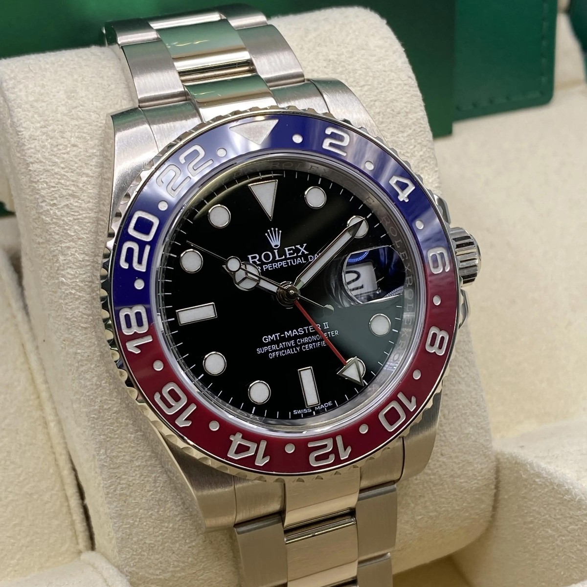Rolex GMT-Master II PEPSI OYSTER 126710BLRO NEW 