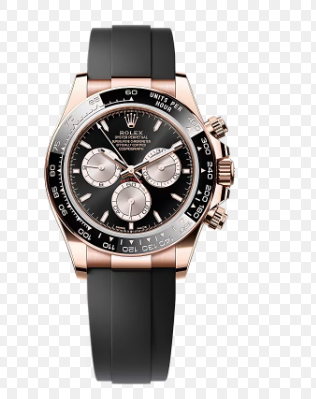 ROLEX COSMOGRAPH DAYTONA M116515LN-0017 CLEAN FACTORY BLACK RUBBER STR