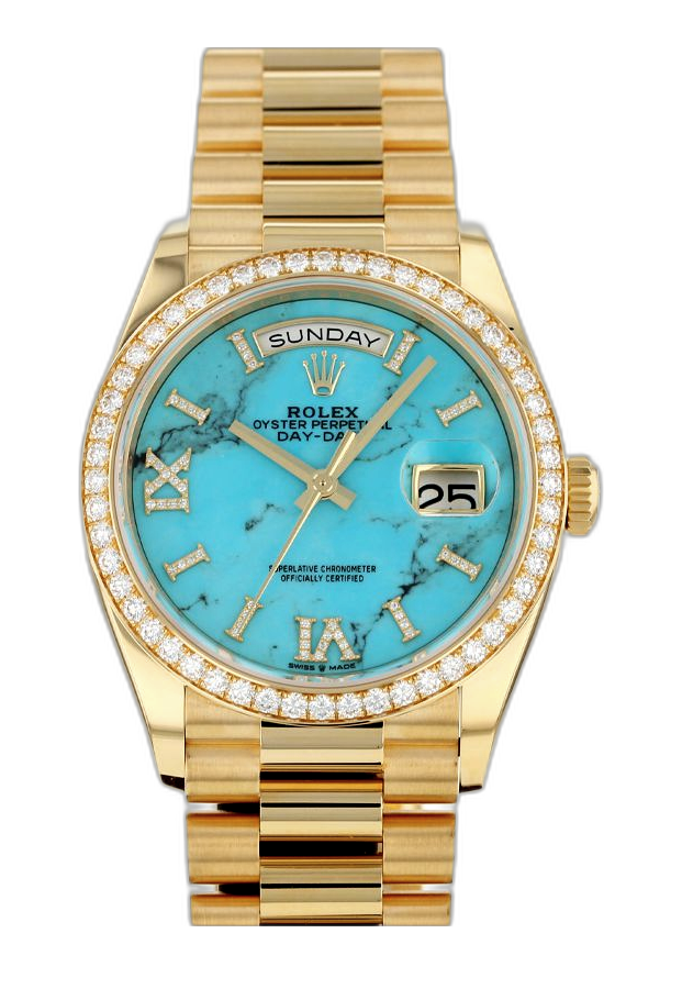 Rolex Day-Date 36 Yellow Gold 128348RBR-0005