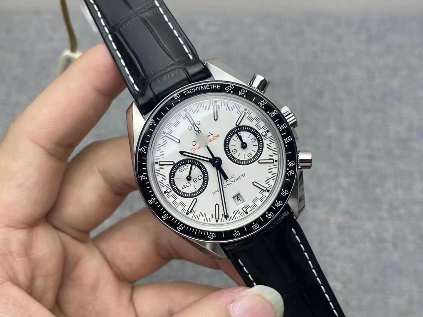 OMEGA SPEEDMASTER RACING CHRONOGRAPH 329.33.44.51.04.001 OM FACTORY BLACK STRAP