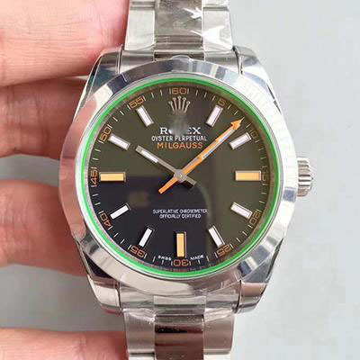 ROLEX MILGAUSS 116400GV AR FACTORY BLACK DIAL
