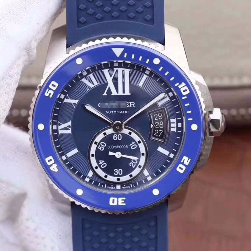 CALIBRE DE CARTIER DIVER WSCA0010 42MM JF FACTORY BLUE DIAL