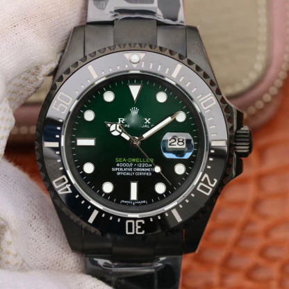 ROLEX SEA-DWELLER DEEPSEA 11666001 V2 GREEN GRADUAL BLACK DIAL