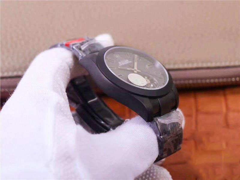 ROLEX MILGAUSS BASE 116400 LABEL NOIR DESIGN LNT01HS-001 JB FACTORY BLACK CASE WATCH