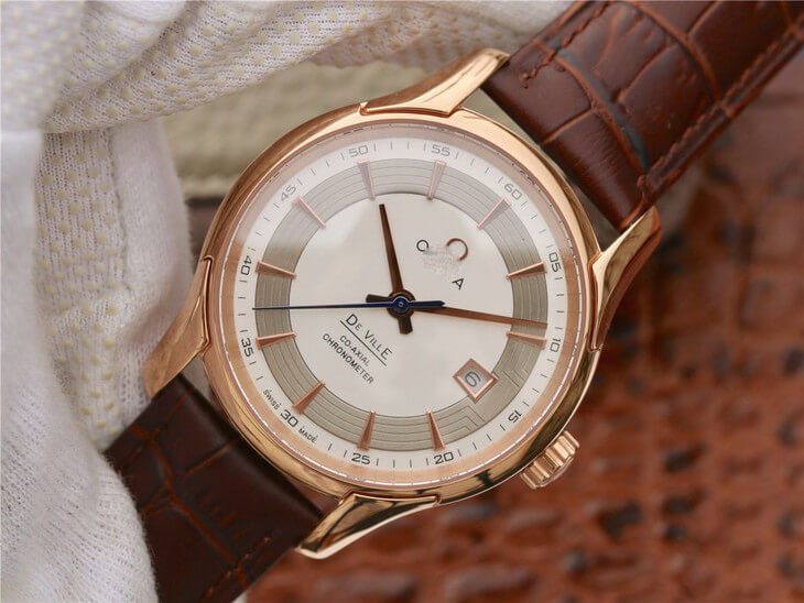 OMEGA DE VILLE 431.63.41.21.02.001 VS FACTORY BROWN STRAP