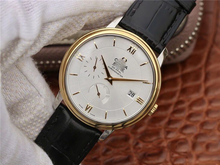 OMEGA DE VILLE 424.53.40.21.02.002 ZF FACTORY BLACK STRAP