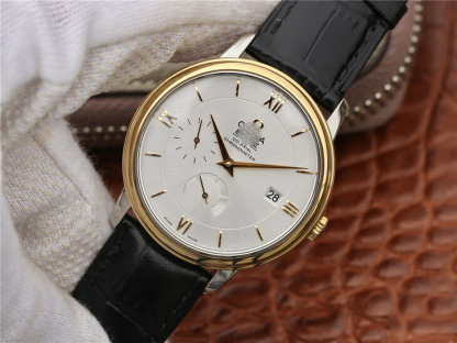 OMEGA DE VILLE 424.53.40.21.02.002 ZF FACTORY BLACK STRAP