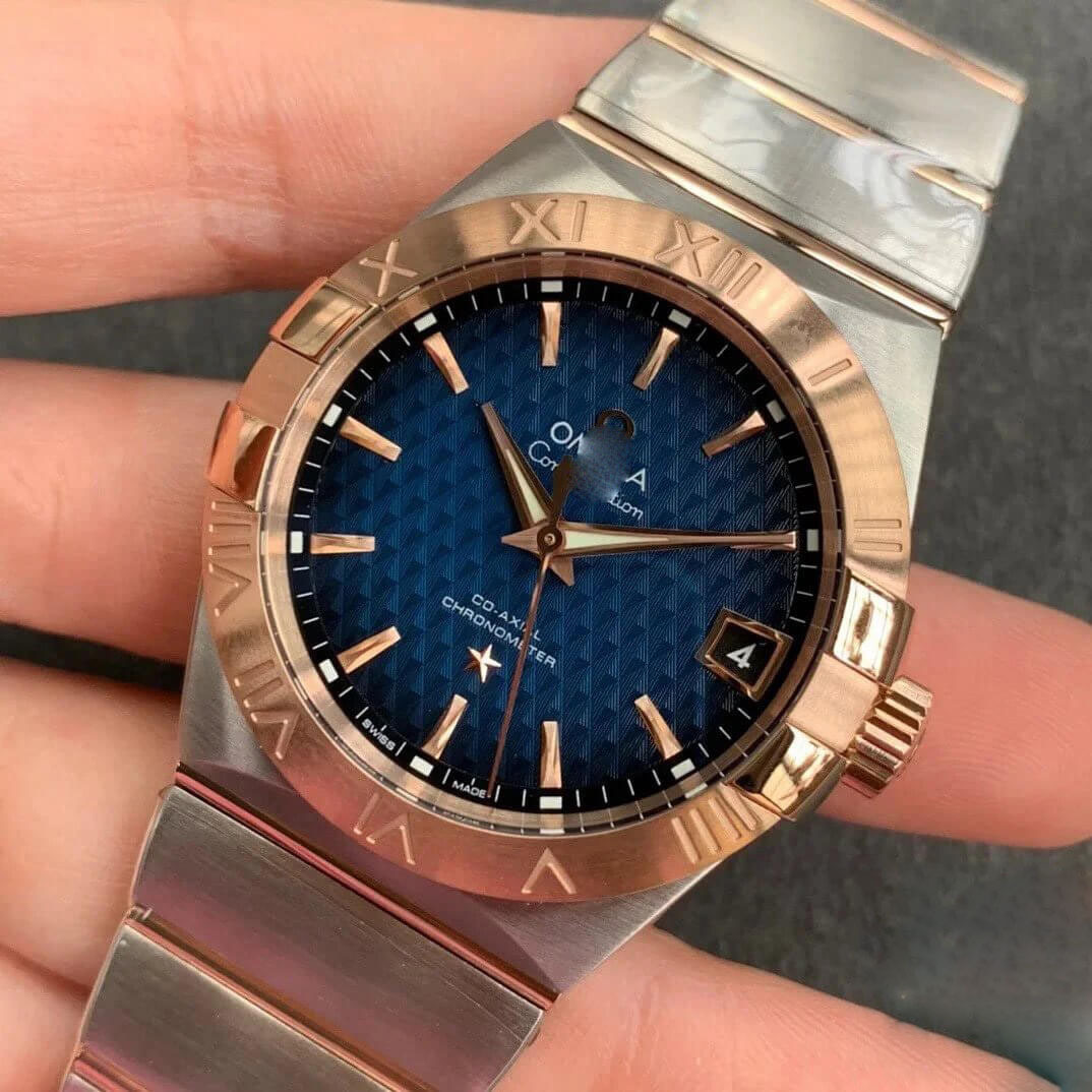 OMEGA CONSTELLATION 123.20.38.21.03.001 VS FACTORY TITANIUM CASE