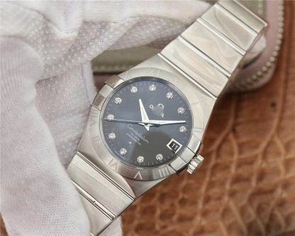 OMEGA CONSTELLATION 123.10.38.21.51.001 VS FACTORY DIAMOND-SET DIAL
