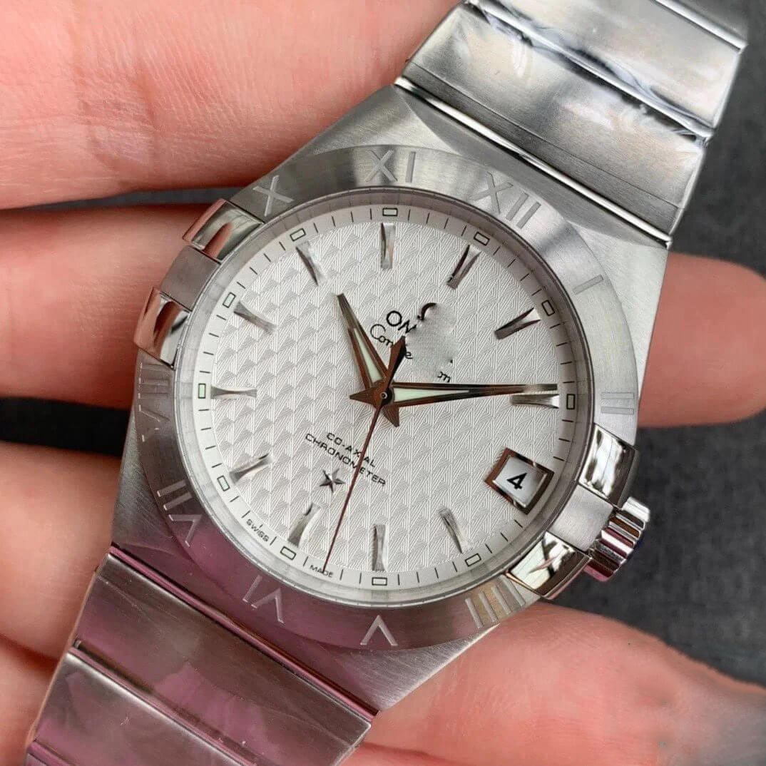 OMEGA CONSTELLATION 123.10.38.21.02.004 VS FACTORY WHITE DIAL