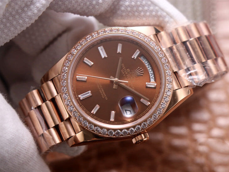 ROLEX DAY DATE M228345RBR-0006 EW FACTORY BROWN DIAL