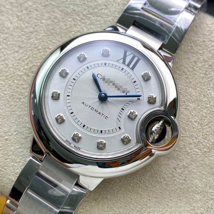 BALLON BLEU DE CARTIER WE902074 33MM V6 FACTORY SILVER STAINLESS STEEL STRAP