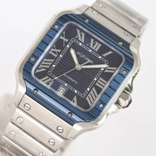 CARTIER SANTOS GF FACTORY BLUE BEZEL