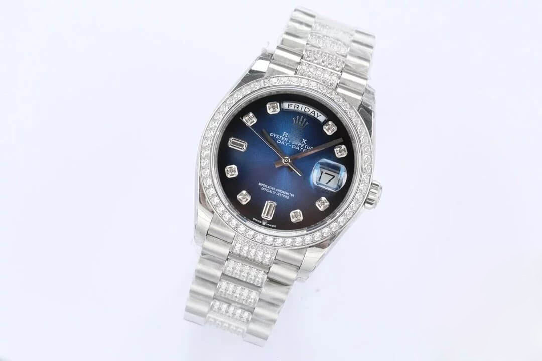 ROLEX DAY DATE M128349RBR-0016 EW FACTORY BLUE DIAL