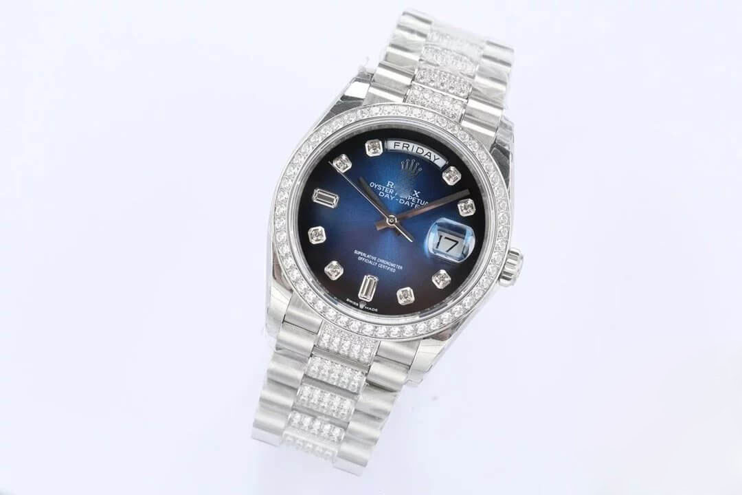 ROLEX DAY DATE M128349RBR-0016 EW FACTORY BLUE DIAL