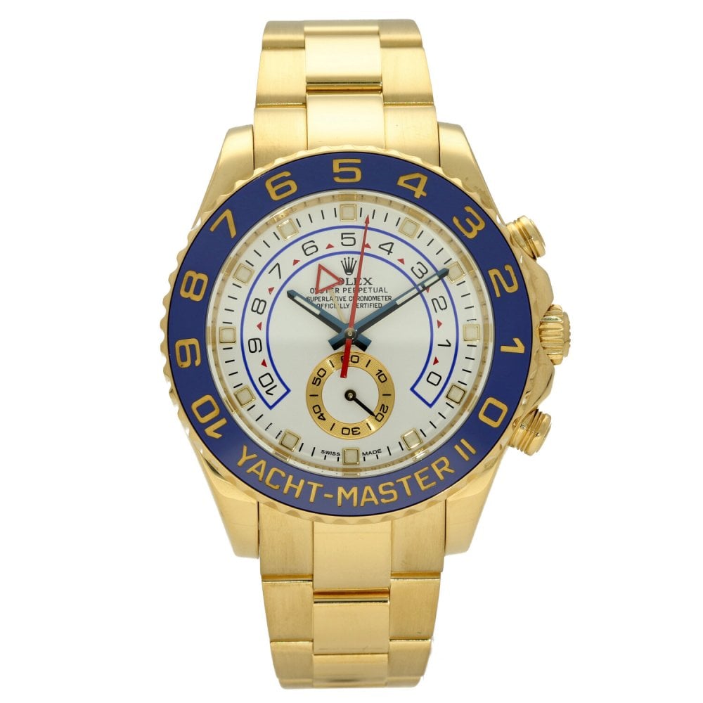 Rolex Yacht Master II 116688 Blue Hands 18K Yellow Gold Watch