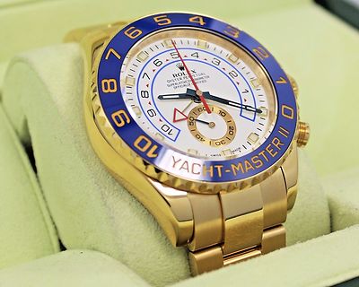 Rolex Yacht Master II 116688 Blue Hands 18K Yellow Gold Watch