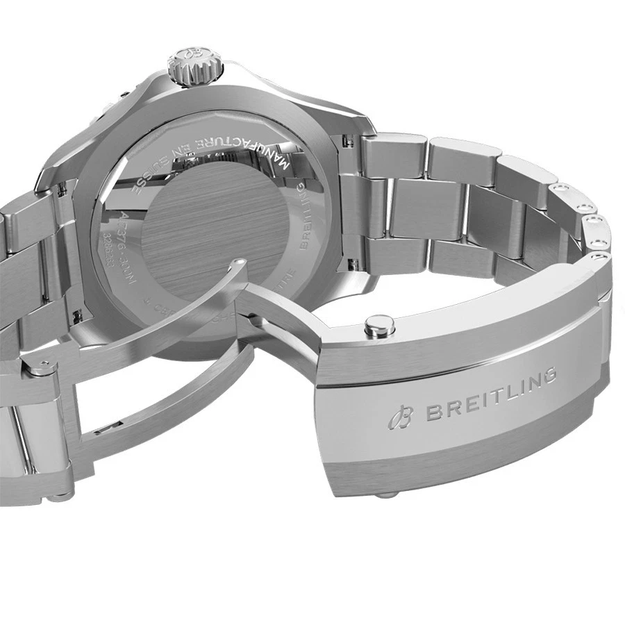 Breitling Superocean 44mm Dark Blue Dial Black Bezel Men's Watch A17376211C1A1