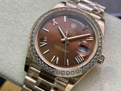 ROLEX DAY DATE M228345RBR-0009 EW FACTORY GOLD STRAP